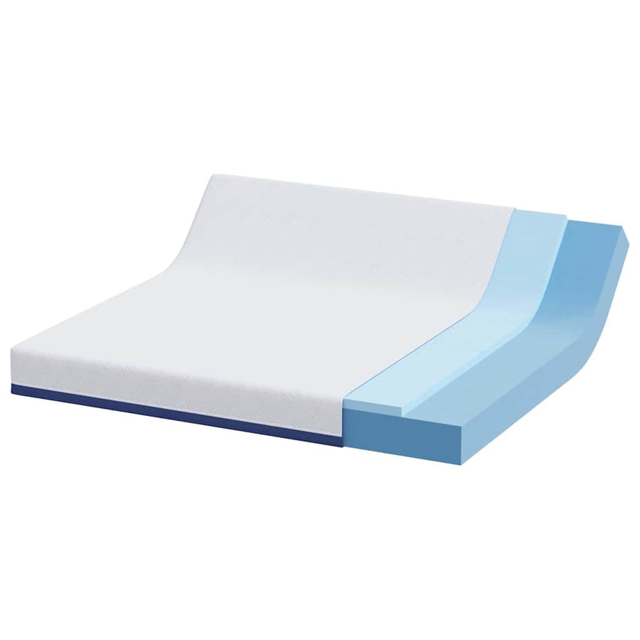 Matrassen Wit, Blauw 200 x 200 cm 100% polyester jacquard stof