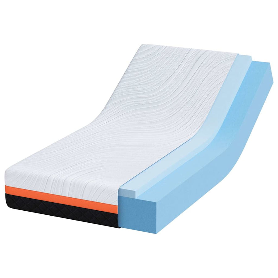 Matrassen Wit, Grijs 80 x 160 cm 100% polyester jacquard stof