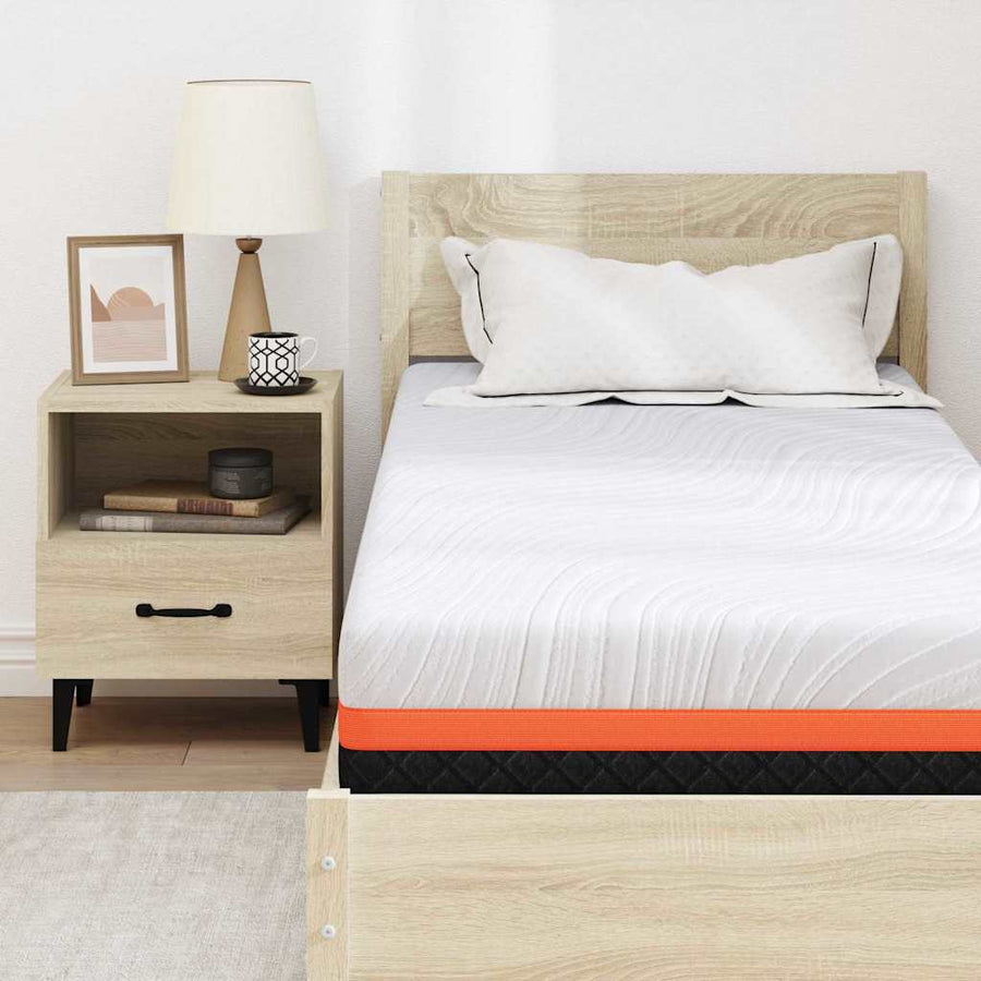 Matrassen Wit, Grijs 80 x 200 cm 100% polyester jacquard stof