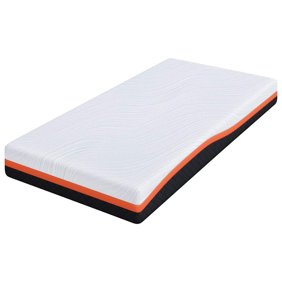 Matrassen Wit, Grijs 90 x 190 cm 100% polyester jacquard stof