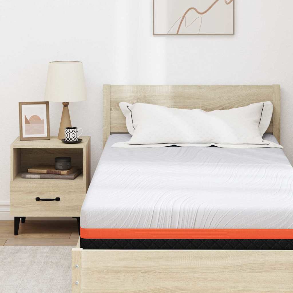 Matrassen Wit, Grijs 90 x 200 cm 100% polyester jacquard stof