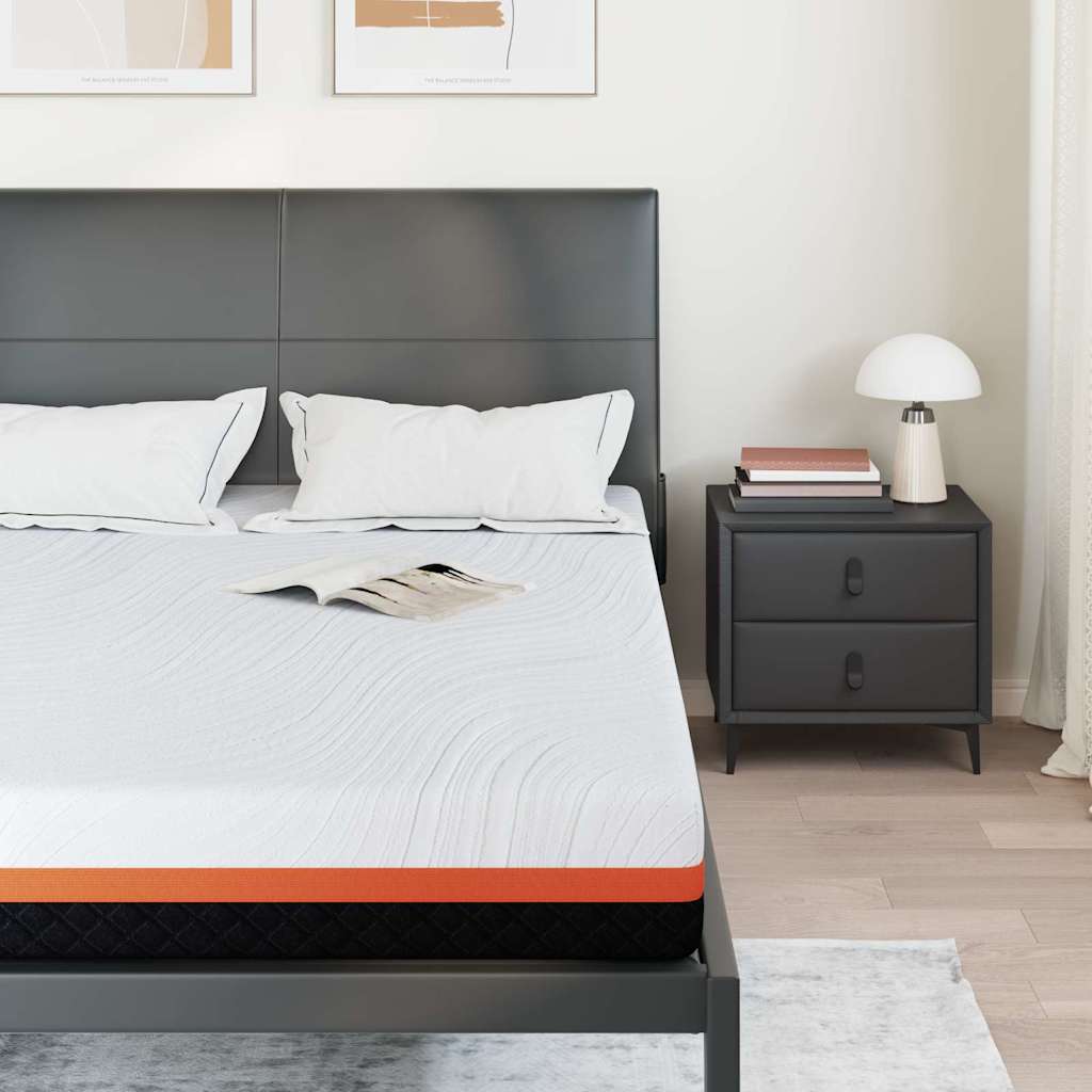 Matrassen Wit, Grijs 140 x 190 cm 100% polyester jacquard stof