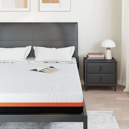Matrassen Wit, Grijs 140 x 190 cm 100% polyester jacquard stof