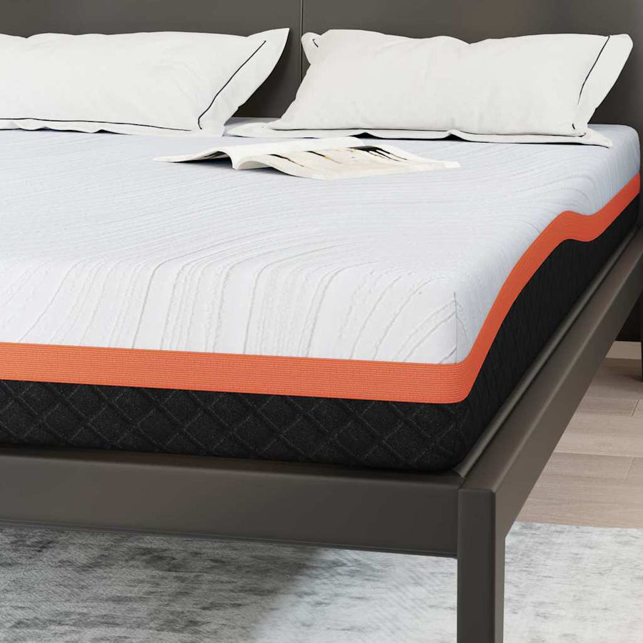 Matrassen Wit, Grijs 140 x 200 cm 100% polyester jacquard stof