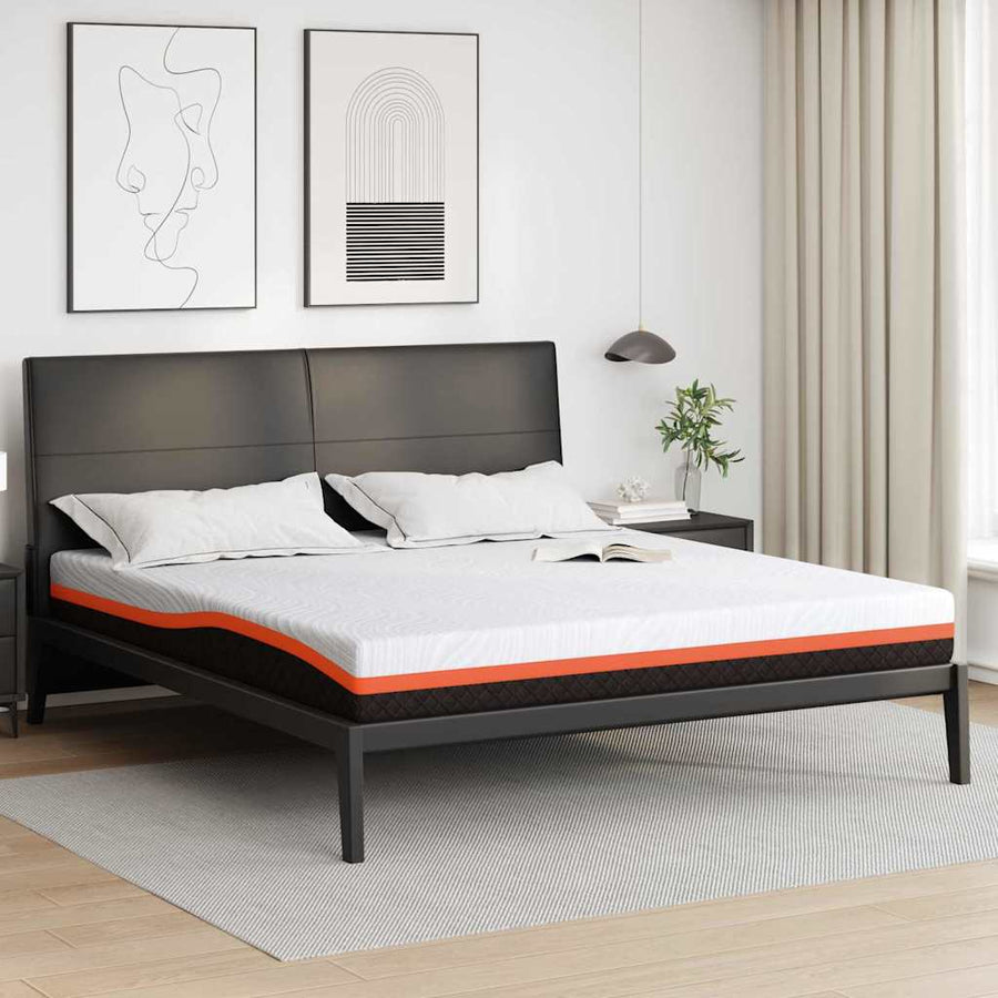 Matrassen Wit, Grijs 180 x 200 cm 100% polyester jacquard stof