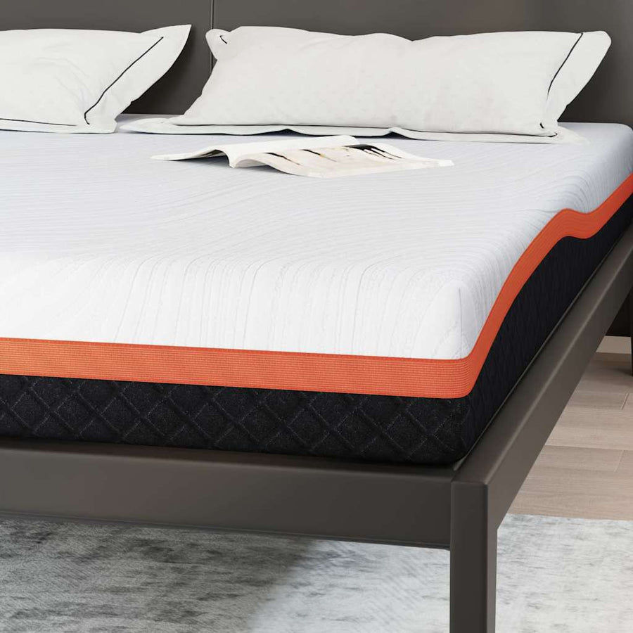Matrassen Wit, Grijs 200 x 200 cm 100% polyester jacquard stof