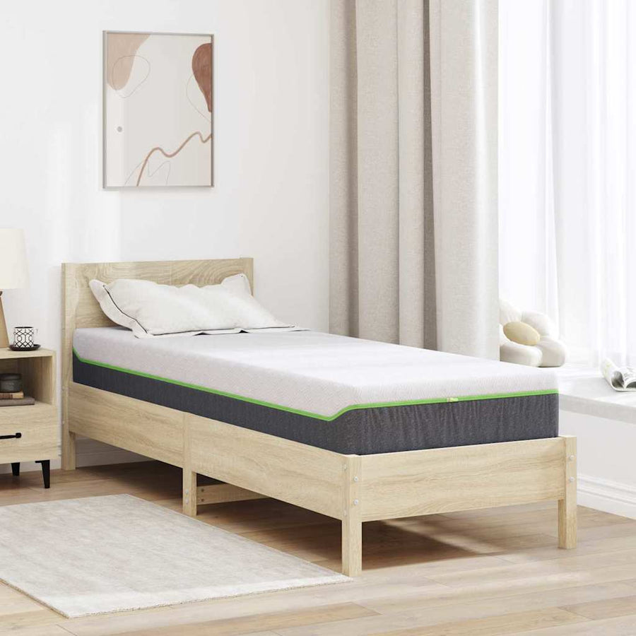 Matrassen Wit, Grijs 80 x 200 cm 100% polyester jacquard stof