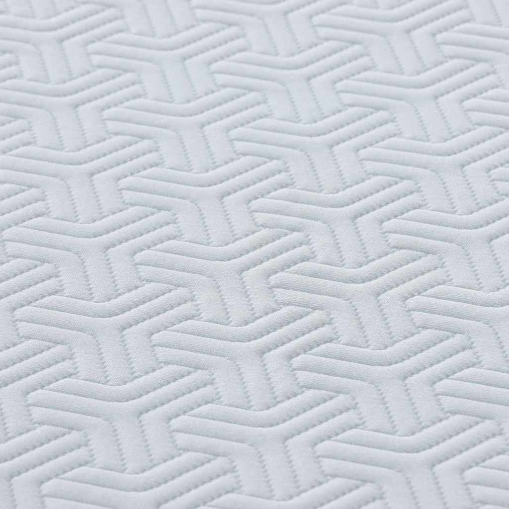 Matrassen Wit, Grijs 90 x 190 cm 100% polyester jacquard stof