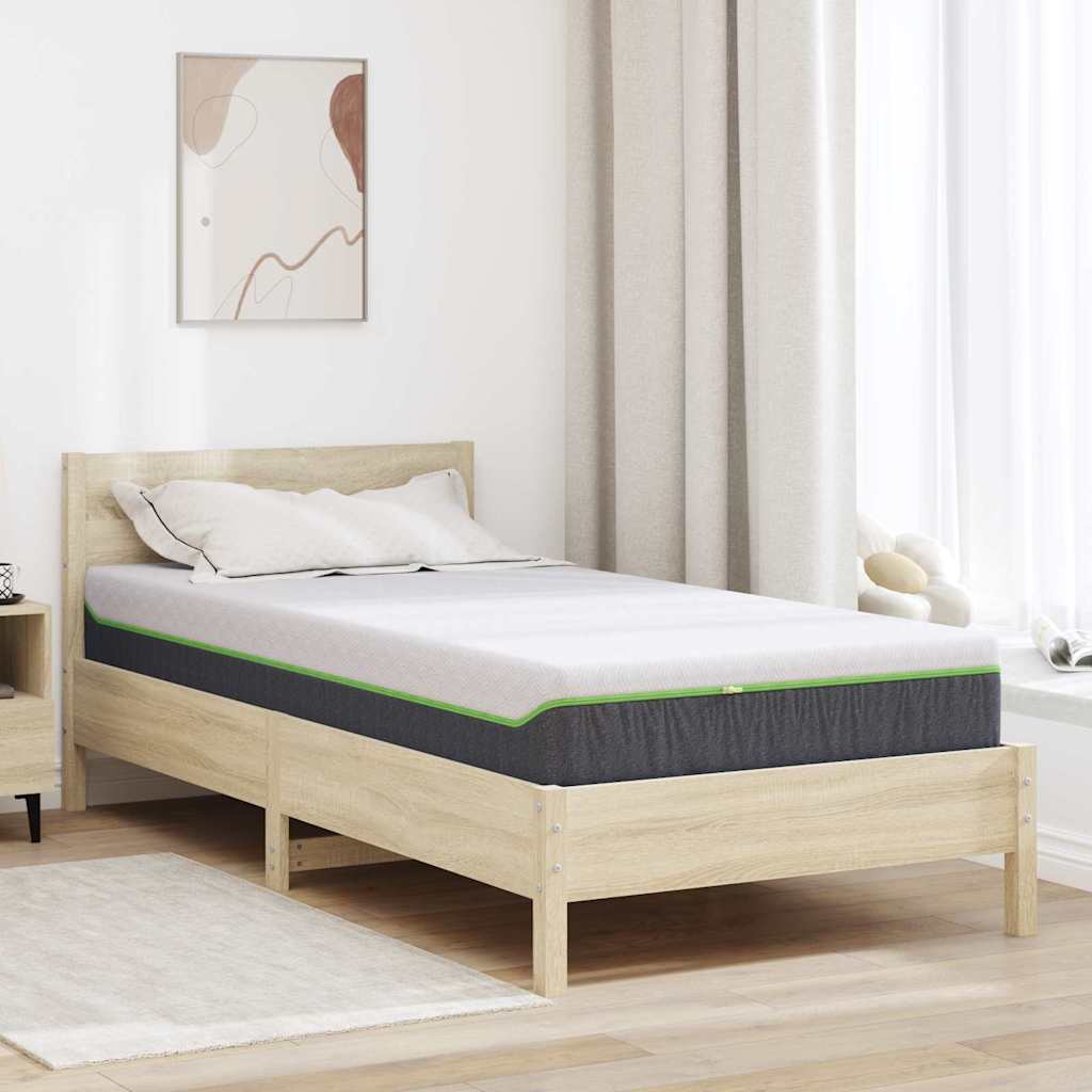 Matrassen Wit, Grijs 90 x 200 cm 100% polyester jacquard stof