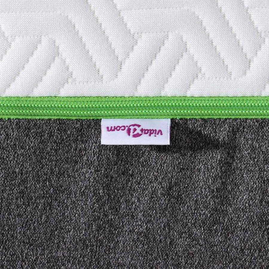 Matrassen Wit, Grijs 100 x 200 cm 100% polyester jacquard stof