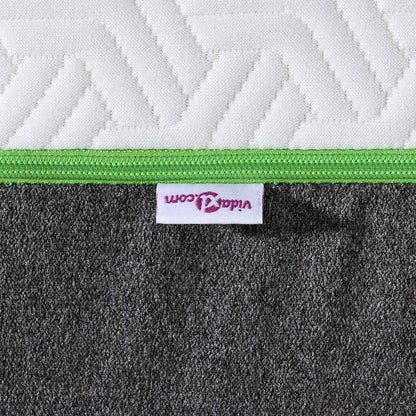 Matrassen Wit, Grijs 120 x 200 cm 100% polyester jacquard stof
