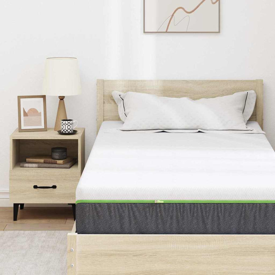 Matrassen Wit, Grijs 120 x 200 cm 100% polyester jacquard stof