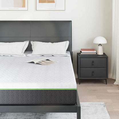 Matrassen Wit, Grijs 140 x 190 cm 100% polyester jacquard stof