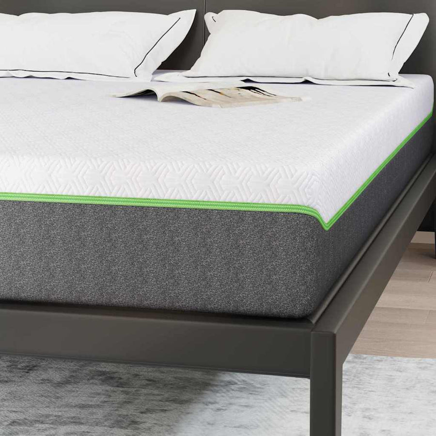 Matrassen Wit, Grijs 140 x 200 cm 100% polyester jacquard stof