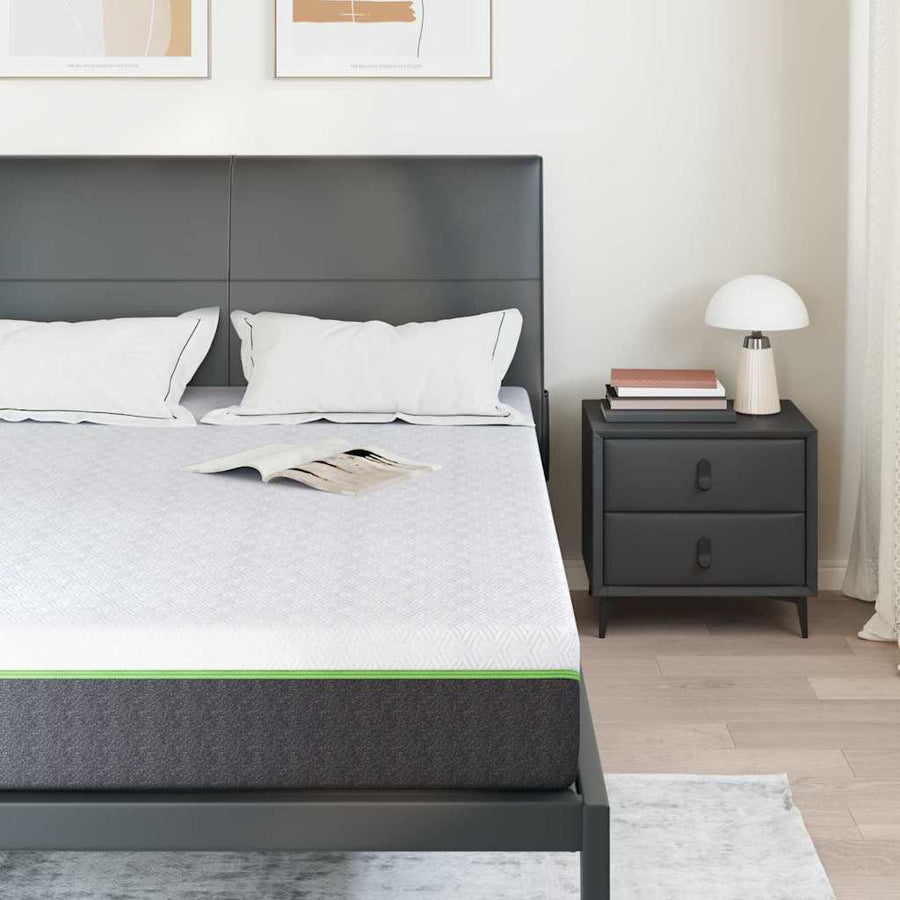 Matrassen Wit, Grijs 140 x 200 cm 100% polyester jacquard stof