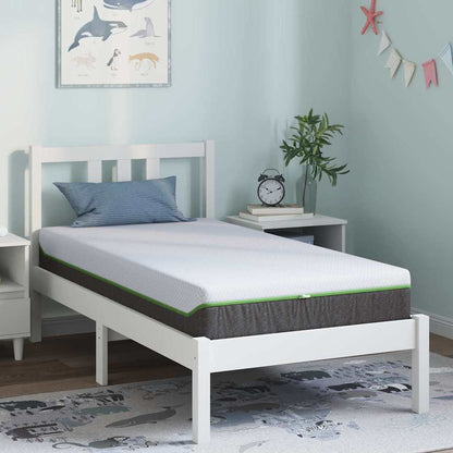 Matrassen Wit, Grijs 80 x 160 cm 100% polyester jacquard stof