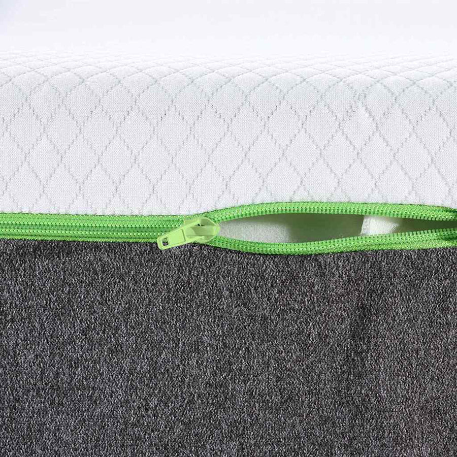 Matrassen Wit, Grijs 90 x 200 cm 100% polyester jacquard stof