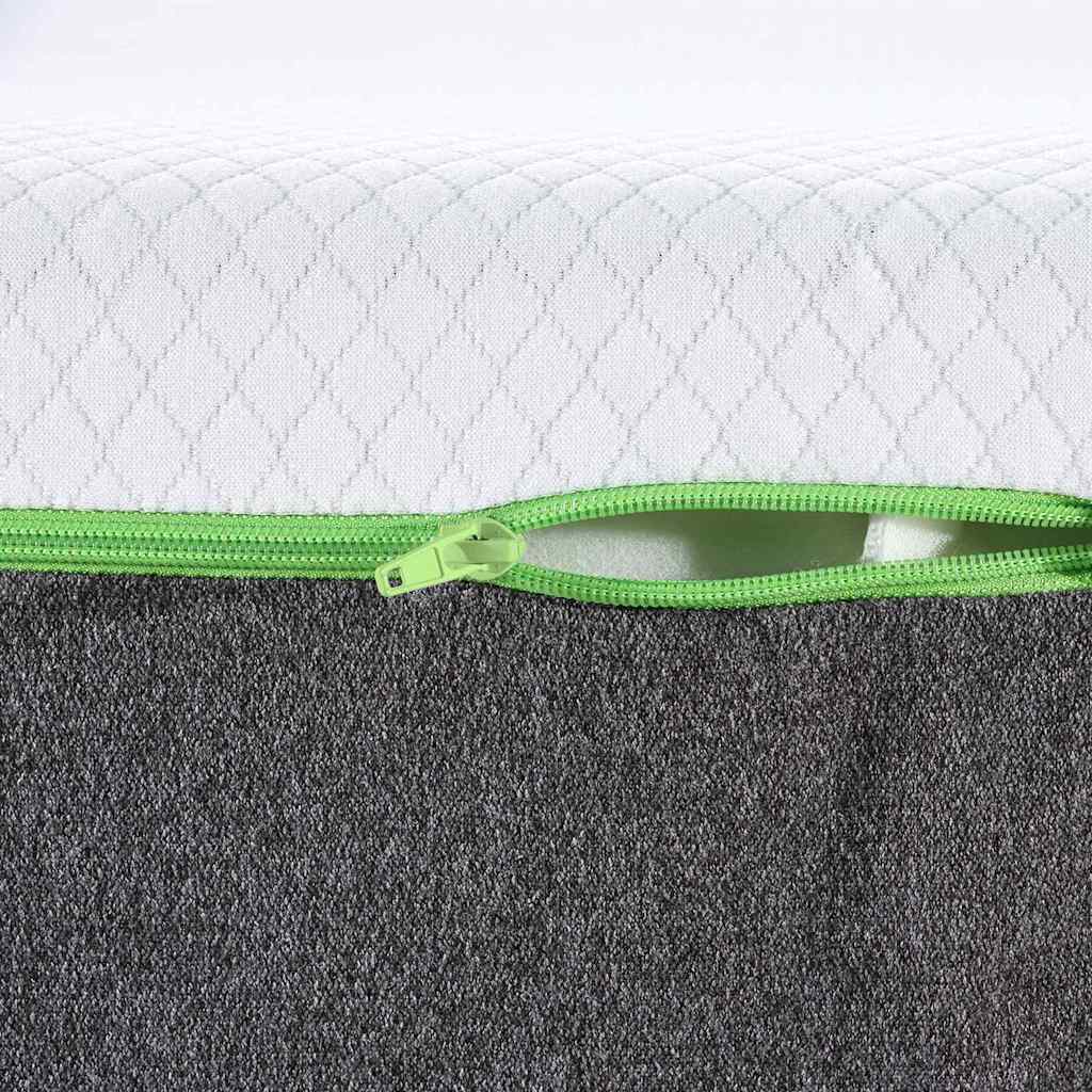Matrassen Wit, Grijs 140 x 190 cm 100% polyester jacquard stof