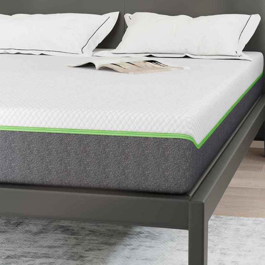 Matrassen Wit, Grijs 140 x 200 cm 100% polyester jacquard stof