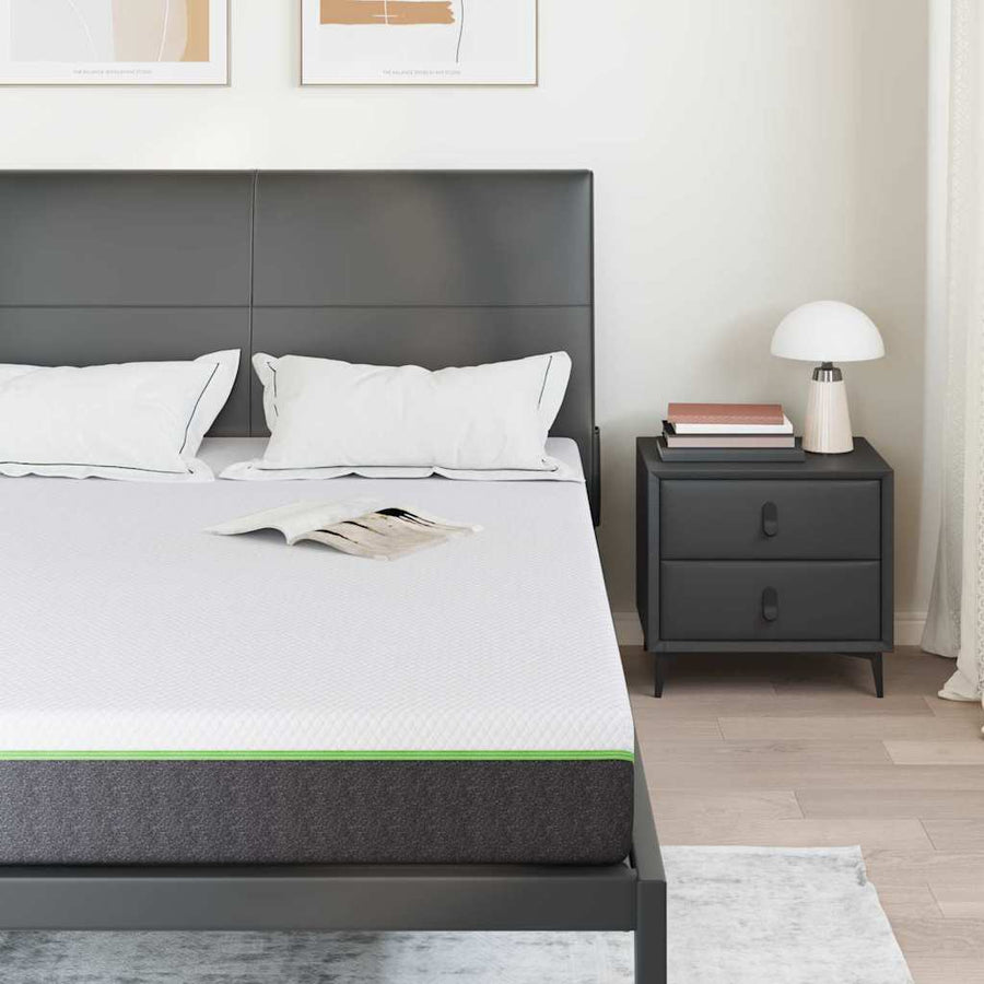 Matrassen Wit, Grijs 140 x 200 cm 100% polyester jacquard stof