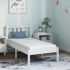 Mattress White 60 x 120 cm Jacquard fabric