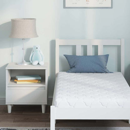 Matras Met Kokoslaag Wit 160 X 80 Cm Pu Schuim