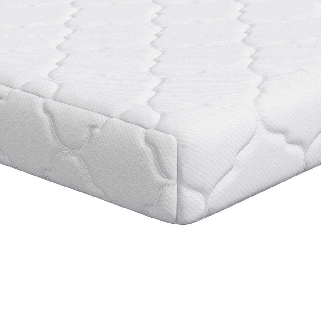 Matras Met Kokoslaag Wit 160 X 80 Cm Pu Schuim