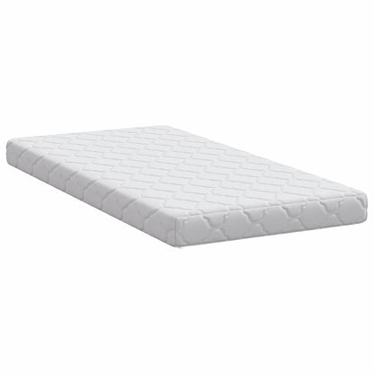 Matras Met Kokoslaag Wit 160 X 80 Cm Pu Schuim