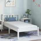 Matras 80x160 cm schuim wit