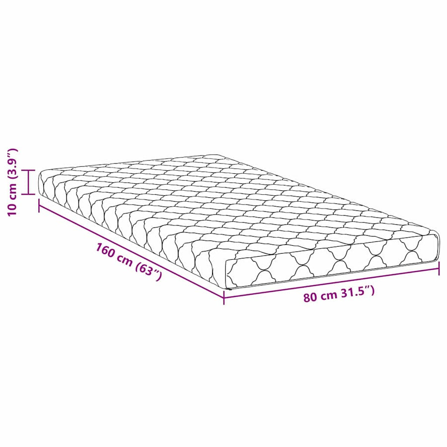 Matrassen Wit 160 x 80 cm 100% polyester stof