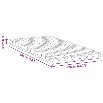 Matrassen Wit 200 x 120 cm 100% polyester stof