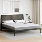 Kokos topper 180x200 cm jacquard stof wit