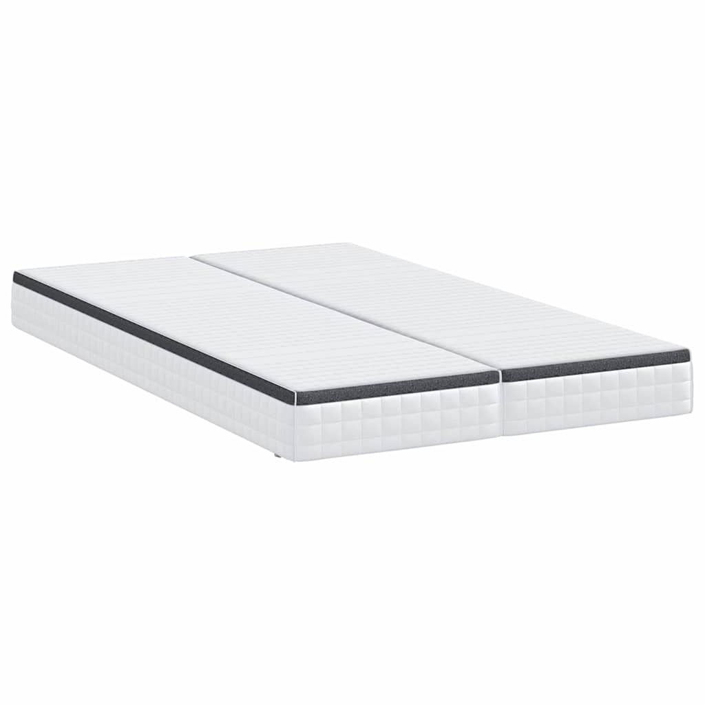 Matrassen 2 pcs Wit, Grijs 60 x 200 cm Gebreide stof