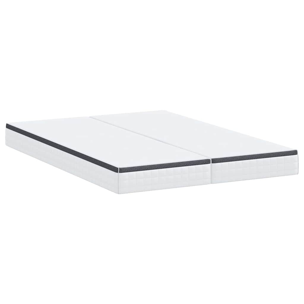 Matrassen 2 pcs Wit, Grijs 80 x 200 cm Gebreide stof
