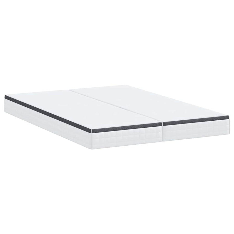 Matrassen 2 pcs Wit, Grijs 80 x 200 cm Gebreide stof