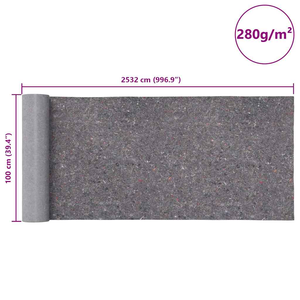 Antislip schildersvlies 2532 cm 280 g/m² grijs