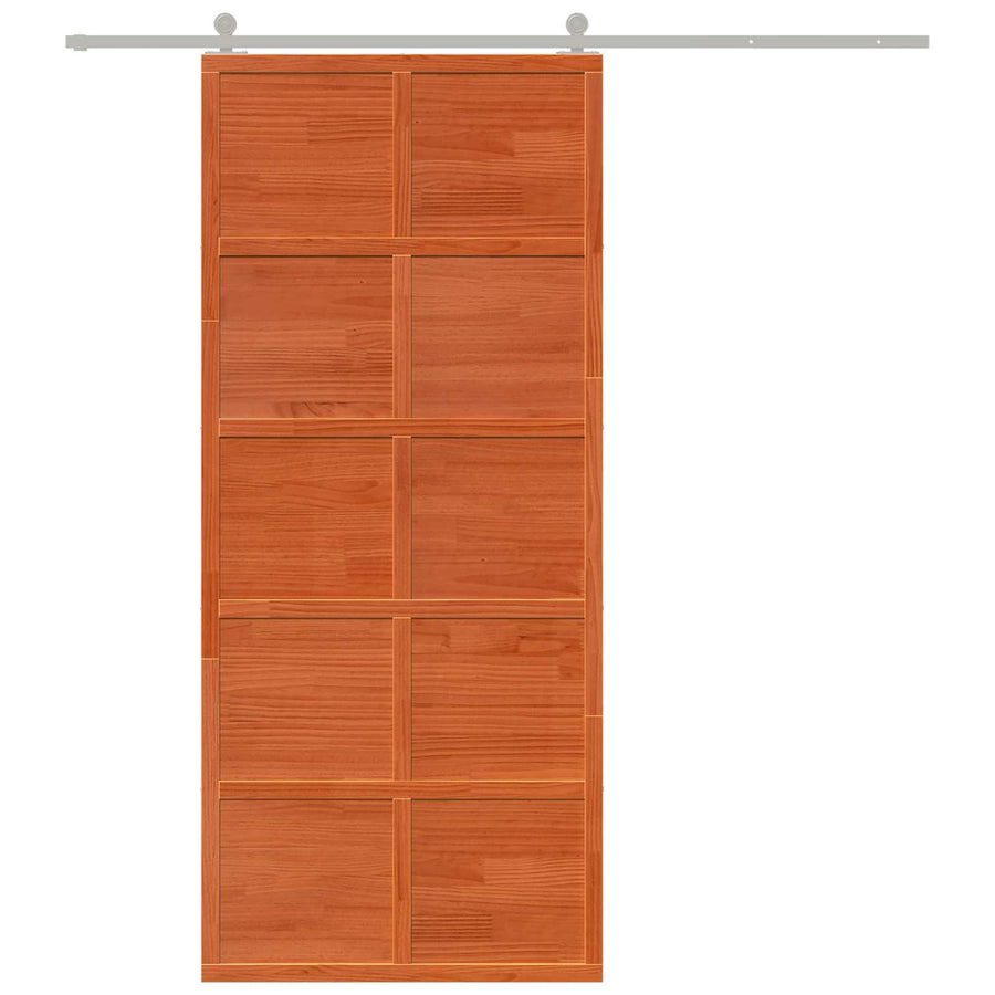 Schuifdeur Wasbruin 90 x 208 cm Massief grenenhout