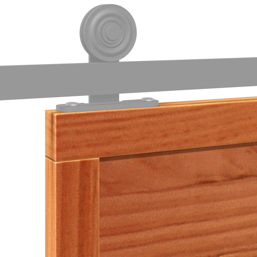 Schuifdeur Wasbruin 80 x 208 cm Massief grenenhout