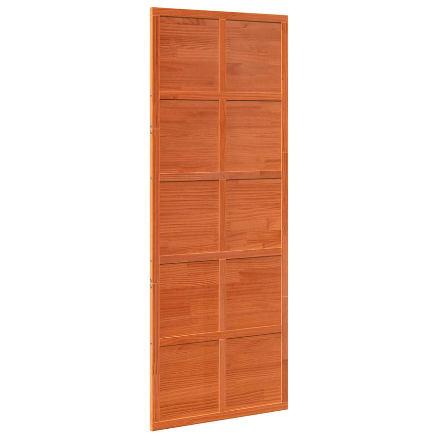 Schuifdeur Wasbruin 80 x 208 cm Massief grenenhout