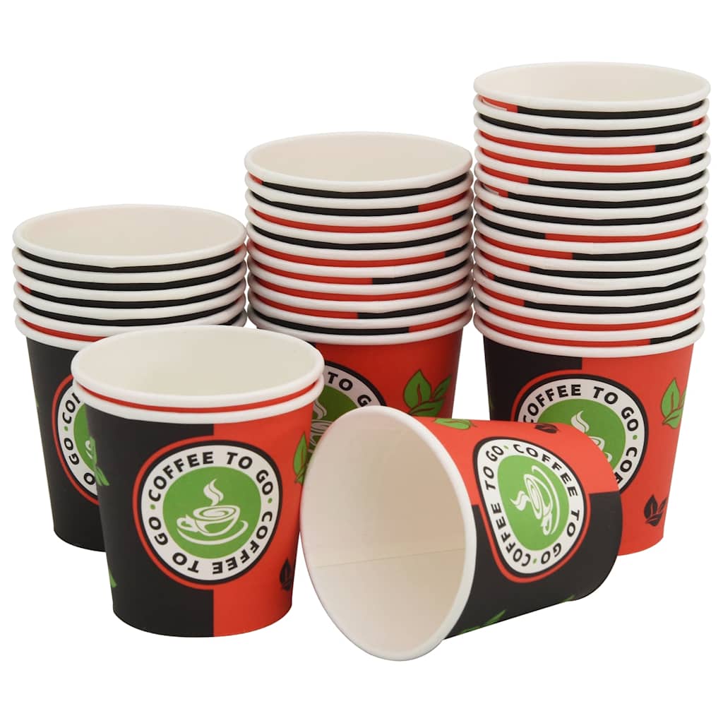 Papieren Koffiekopjes Met Deksel 1000 St 4Oz 120 ml