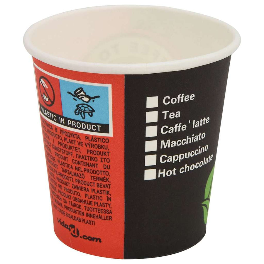 Papieren Koffiekopjes Met Deksel 1000 St 4Oz 120 ml