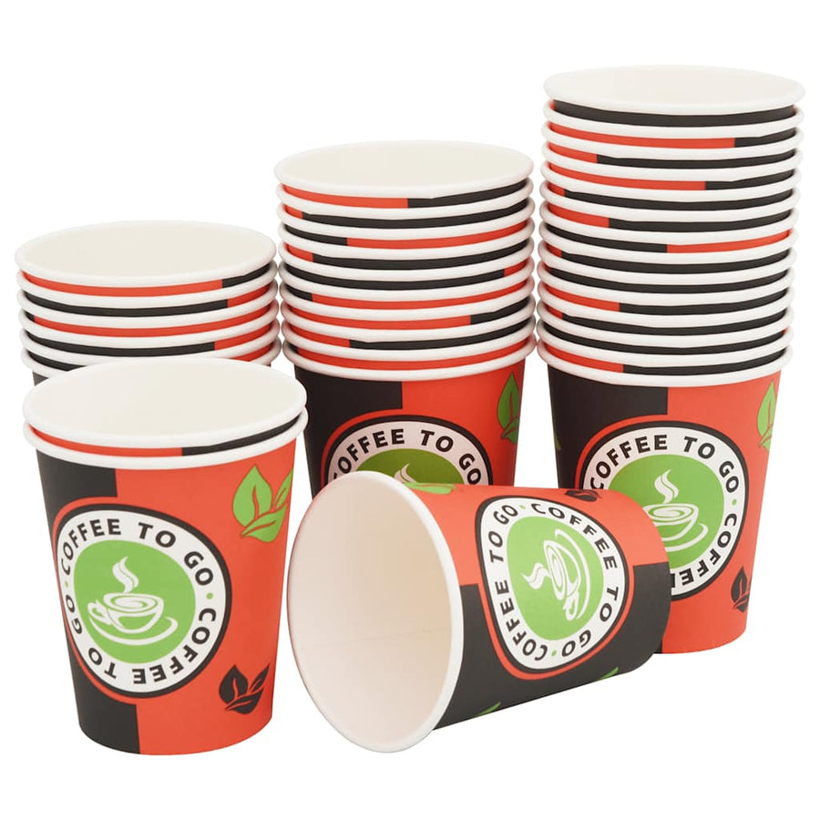 Papieren koffiekopjes met deksel 1000 st 8oz 240 ml