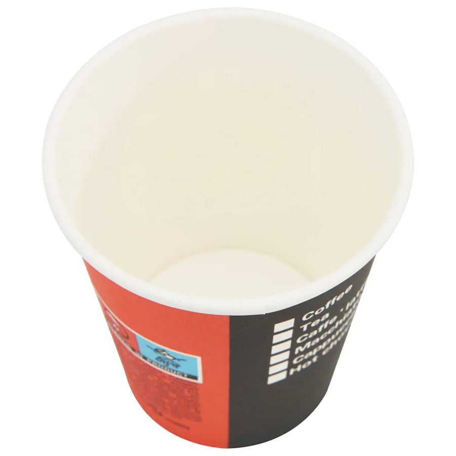 Papieren koffiekopjes met deksel 1000 st 8oz 240 ml
