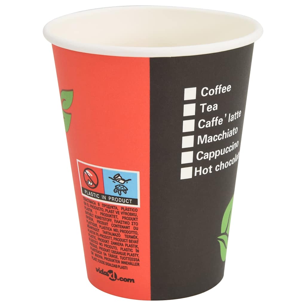 Papieren koffiekopjes met deksel 1000 st 4oz 100 ml
