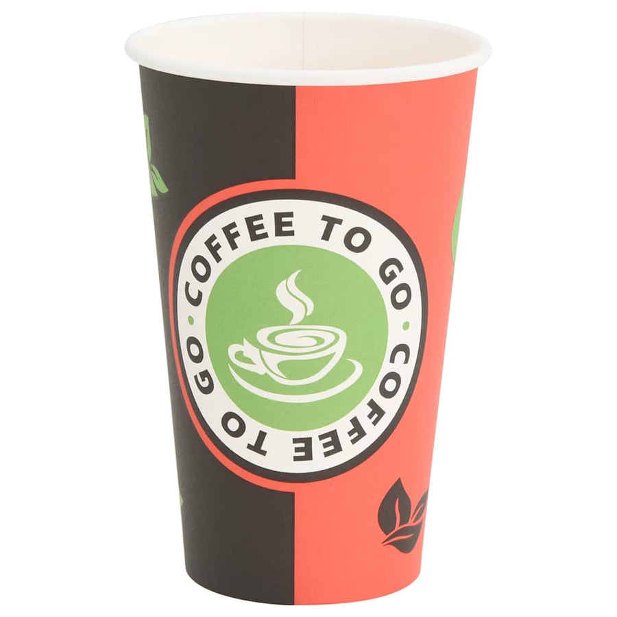 Papieren koffiekopjes met deksel 1000 st 16oz 400 ml