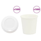 Paper coffee cups with lid 1000 pcs 4oz 100 ml