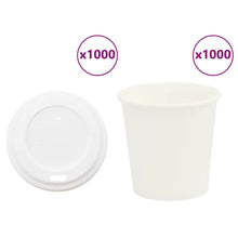 Papieren Koffiekopjes Met Deksel 1000 St 4Oz 100 ml