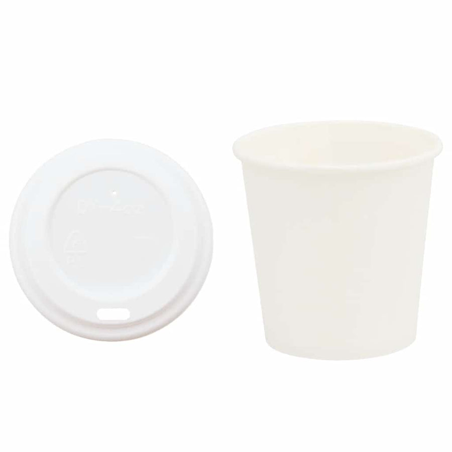 Papieren Koffiekopjes Met Deksel 1000 St 4Oz 100 ml