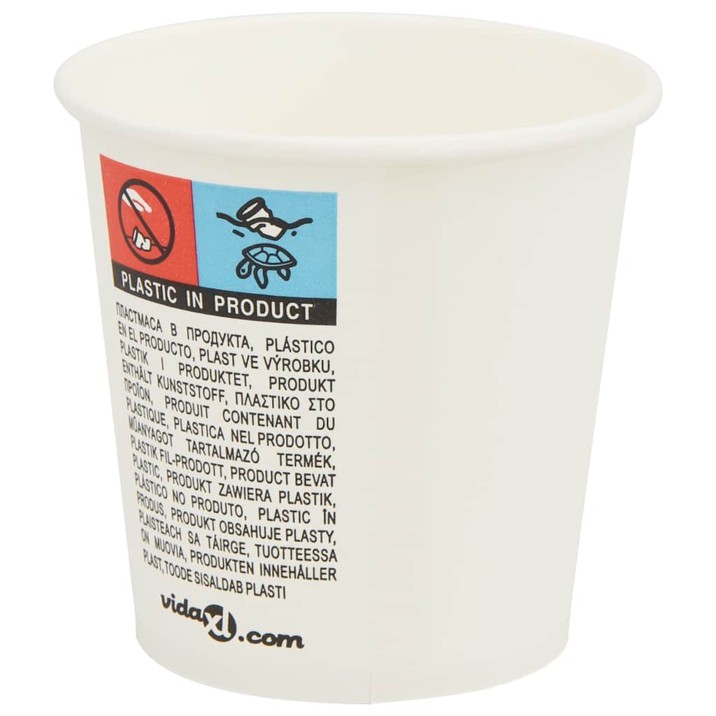 Papieren Koffiekopjes Met Deksel 1000 St 4Oz 100 ml