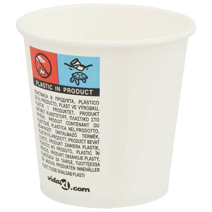 Papieren Koffiekopjes Met Deksel 1000 St 4Oz 100 ml